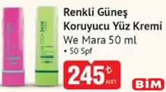 WE MARA RENKLİ GÜNEŞ KORUYUCU YÜZ KREMİ 50 ML 50 SPF